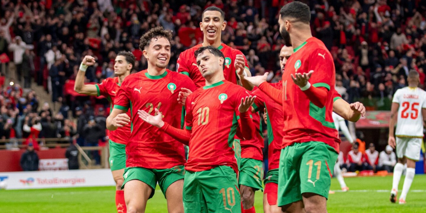 Jubel Brahim Diaz von Marokko beim Afrika Cup