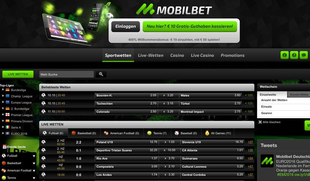 Mobilebet Sportwetten – Erfahrungen und Bewertung