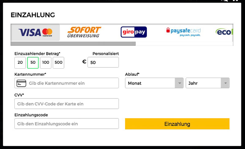 MobileWins Erfahrungen – Einzahlungen