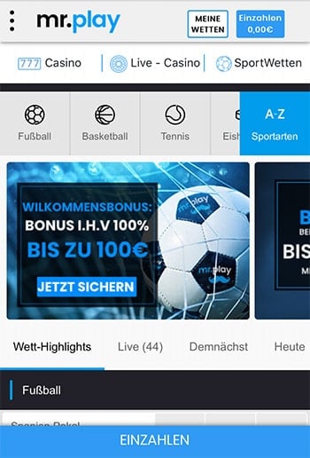 mr.play Erfahrungen – Mobile App