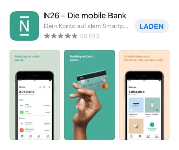 N26 Registrierung – App herunterladen