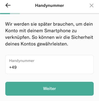 N26 Registrierung – Daten eingeben