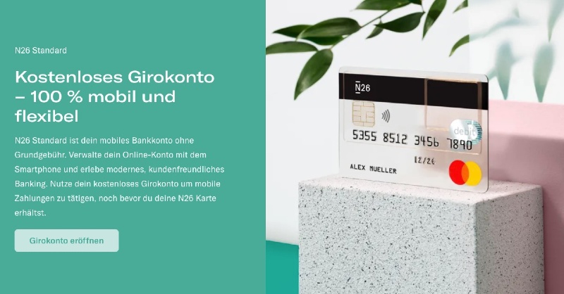 N26 – Kostenloses Girokonto