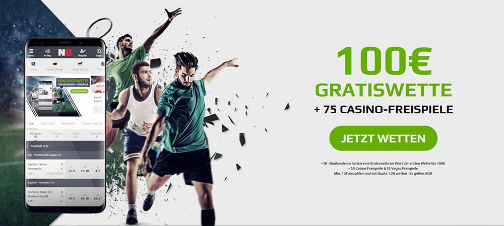 NetBet bietet eine 100-Euro-Gratiswette für alle Neukunden an.