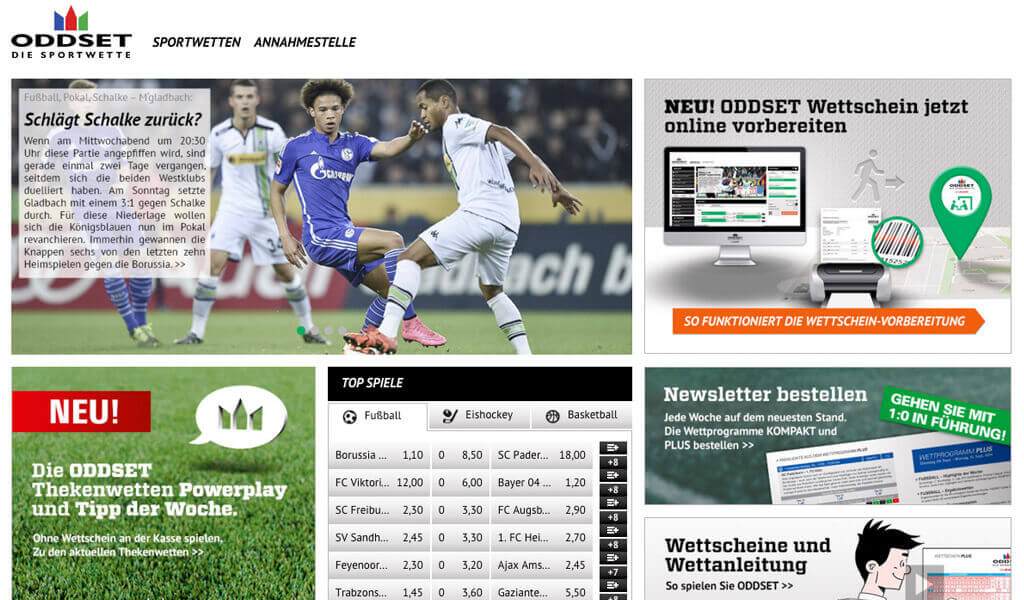 Screenshot Oddset