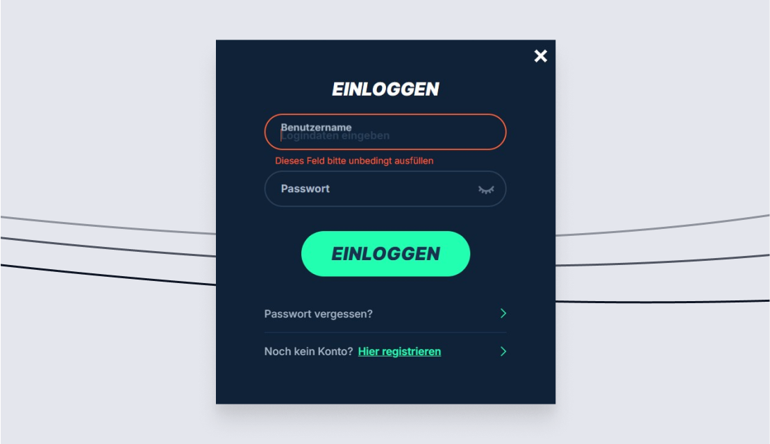 screenshot 1 Playzilla Anmeldung