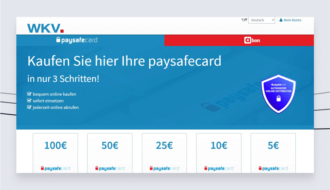 screenshot WKV Website