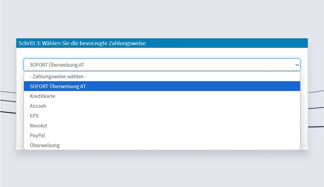 screenshot WKV Zahlungsmethode