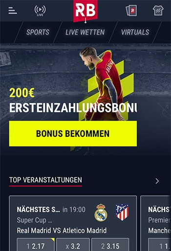 Rabona Sportwetten Erfahrungen – Mobile App