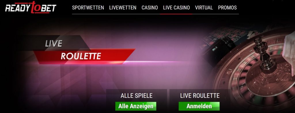 ReadyToBet Live-Casino