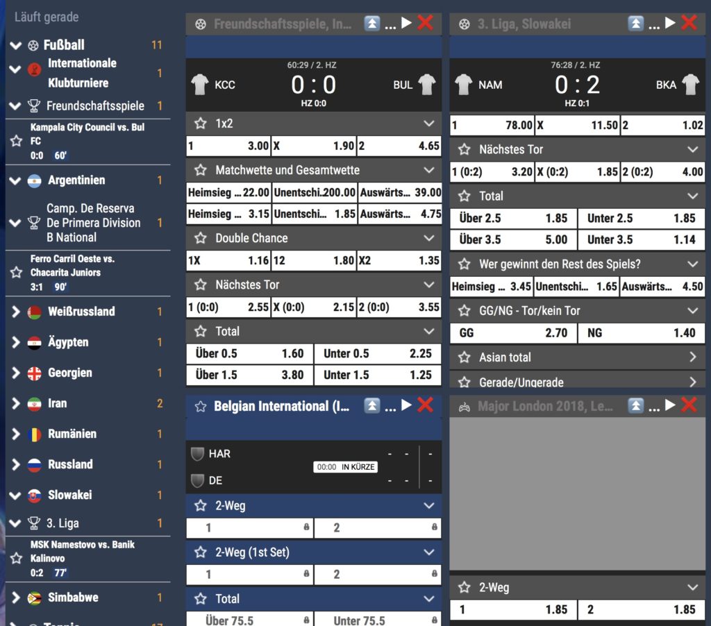 Remmbrandt Sportwetten Multiview