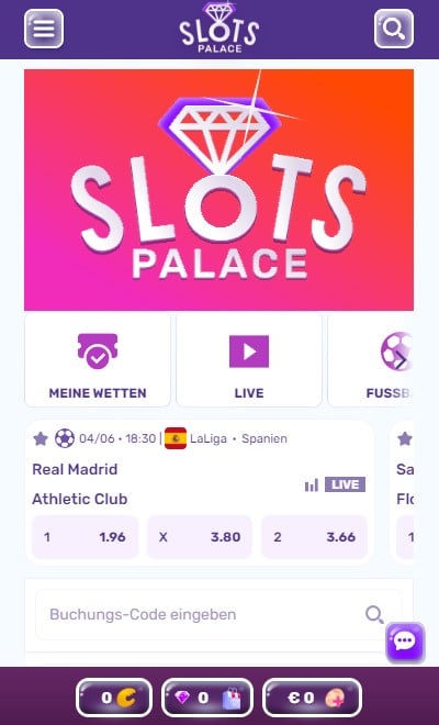 Mobile Ansicht von Slots Palace