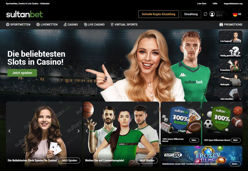 Design von Sultanbet Sportwetten