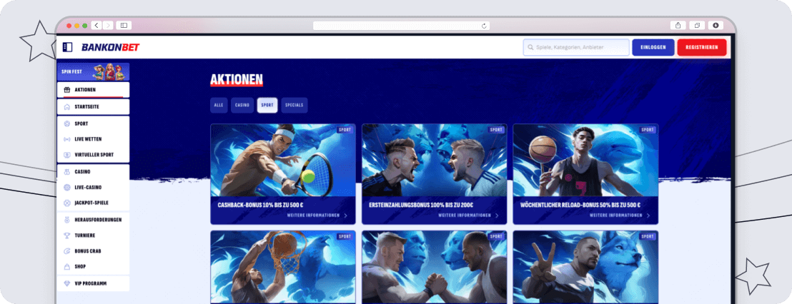 Bankonbet DE - Bonus & VIP-Programm - 2