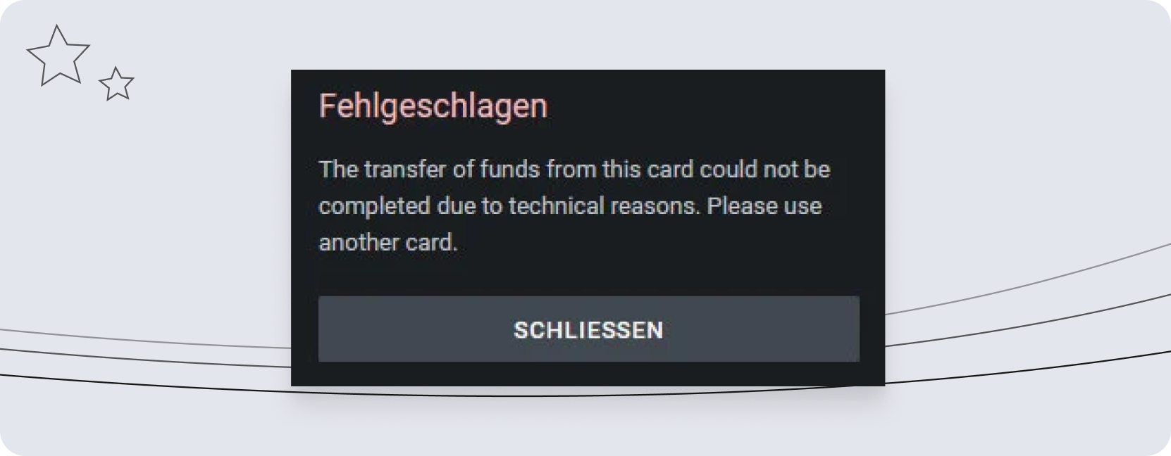 Screenshot Leon Fehlermeldung desktop