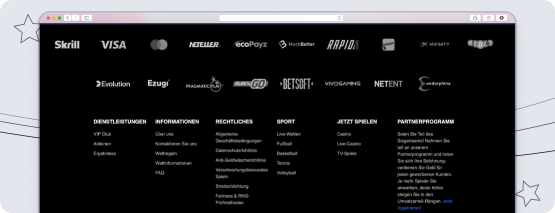 PriBet Ein und Auszahlungen desktop