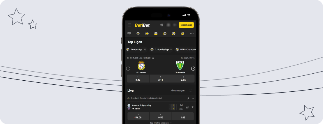 Screenshot Betibet Mobile App desktop