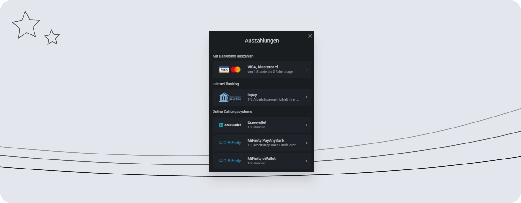 Screenshot Leonbet Auszahlungen desktop