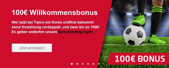 Tipico Willkommensbonus (Quelle: Tipico)