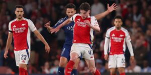 Spieler des FC Arsenal im Champions League Duell gegen PSG