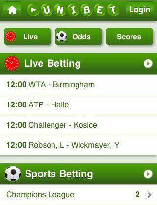 Erstnutzer der mobilen App (Quelle: unibet)