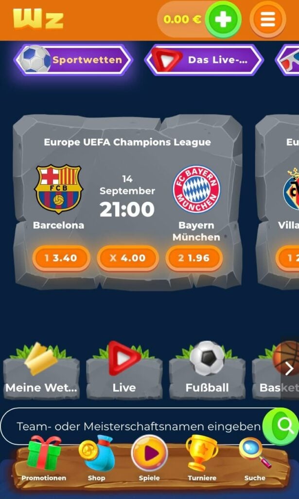 Mobile Ansicht von Wazamba Sport