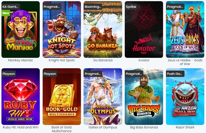 Casinoangebot von WETTIGO