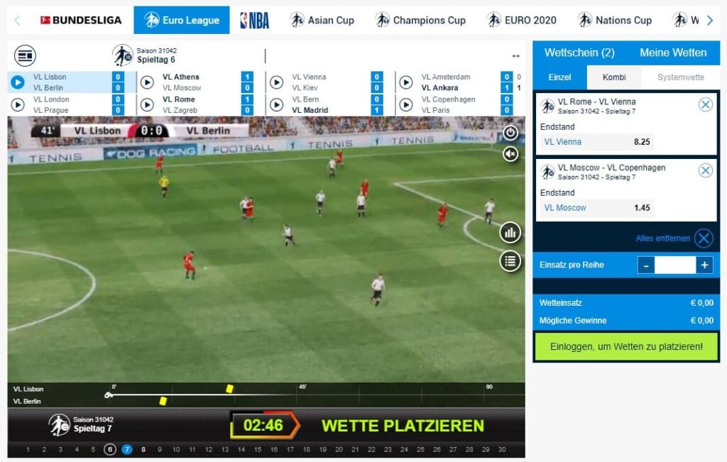 Virtuelle Wetten von WETTIGO
