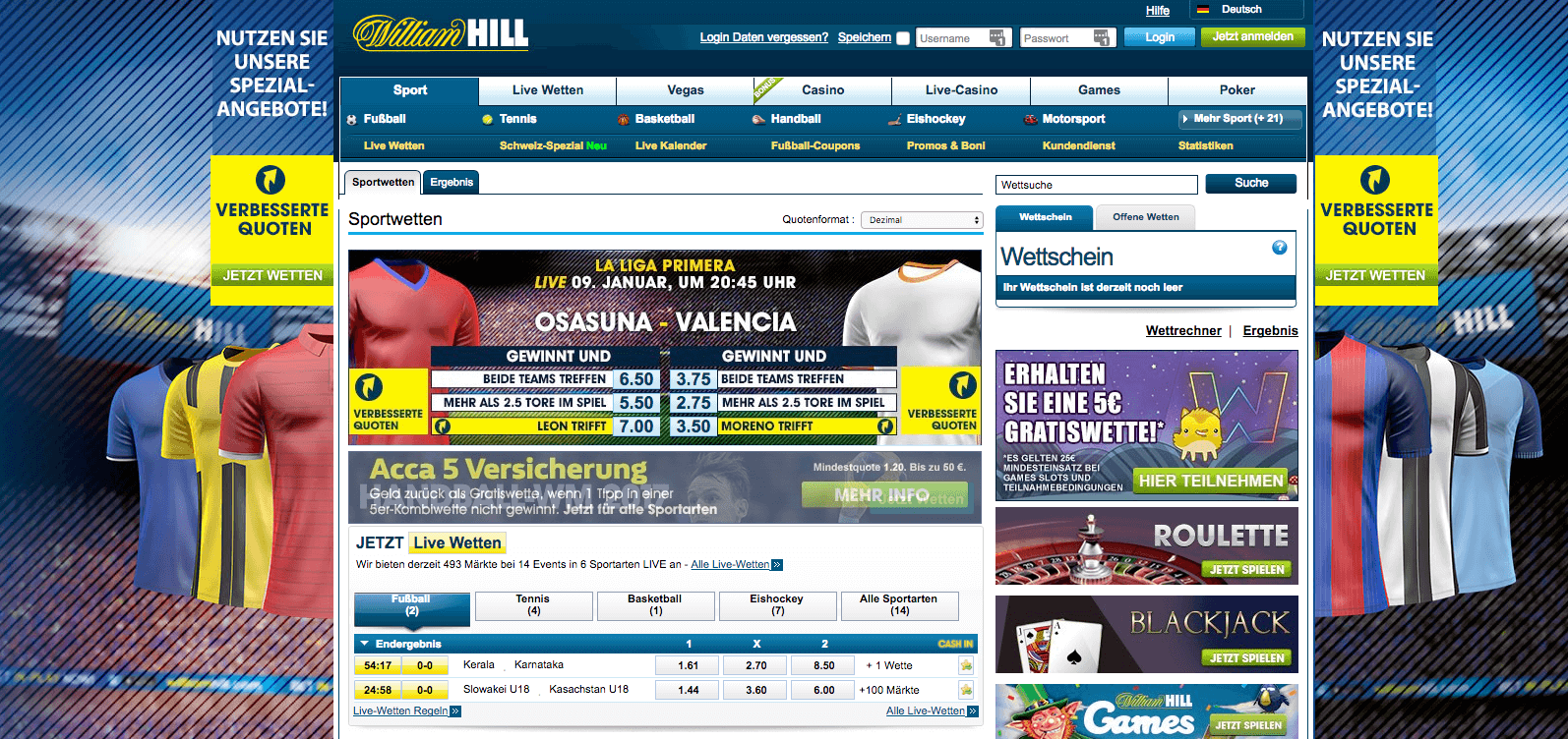 Neukundenbonus bis zu 100€ bei William Hill (Quelle: William Hill)