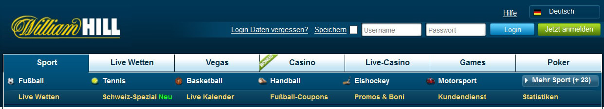 William Hill Support Kundenservice