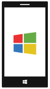 Windows-Phone mit Logo