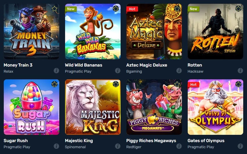 Casinoangebot von Winz.io