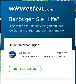 Wir-Wetten Sportwetten Erfahrungen – Service und Support