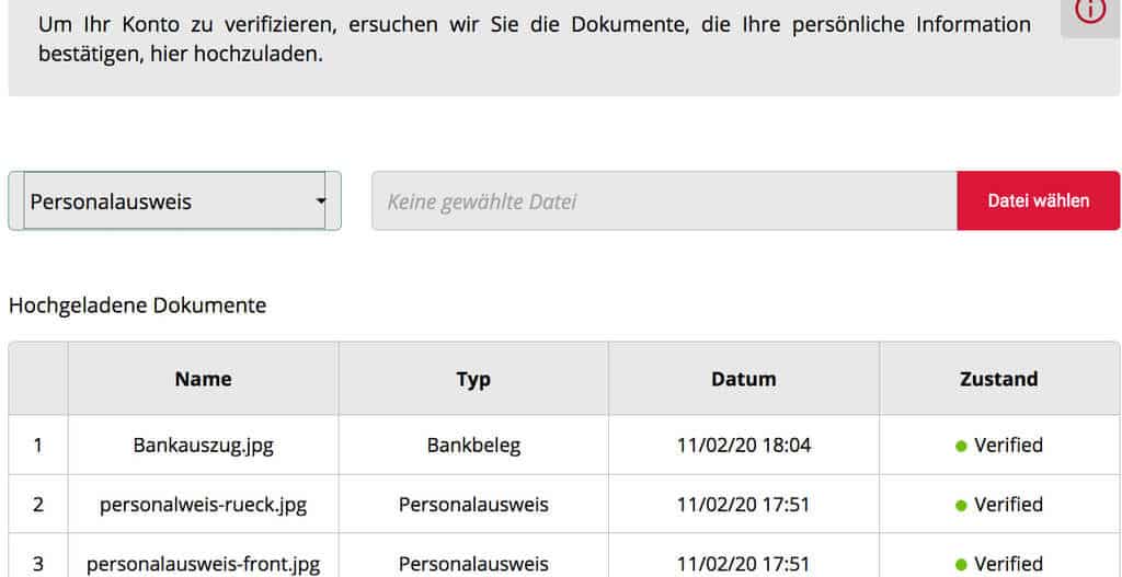 Die Legitimation bei Wsbet erfolgt seriös, schnell und unkompliziert