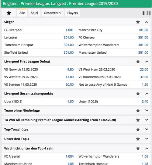 Wsbet Langzeitwetten