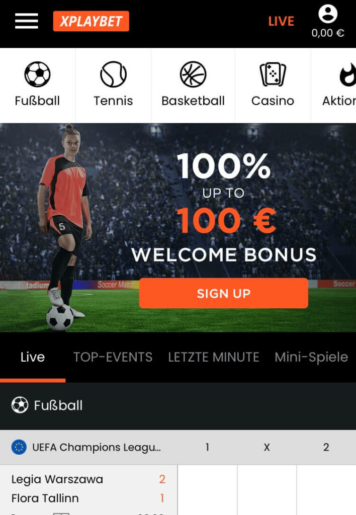 Mobile Ansicht von Xplaybet