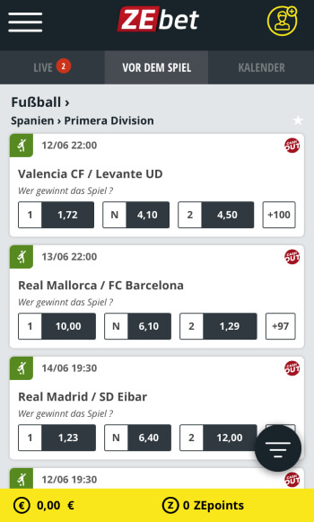 ZEbet Sportwetten Erfahrungen – Mobile App