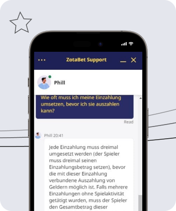 Zotabet Live-chat