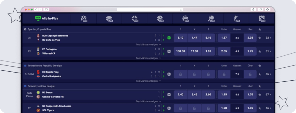 Zotabet Livewetten