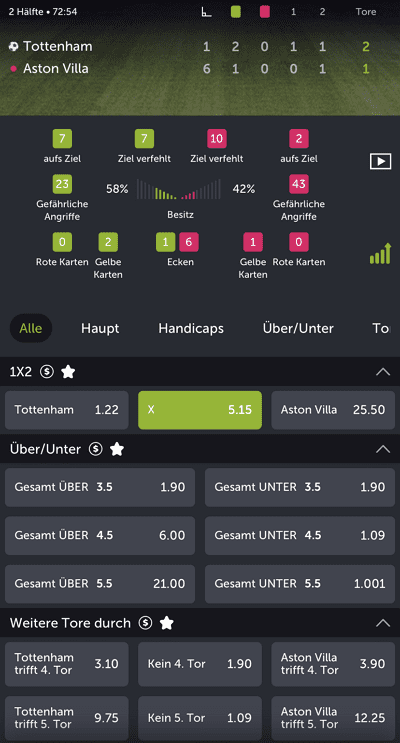 ComeOn Livewetten