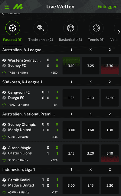 MobileBet Livewetten