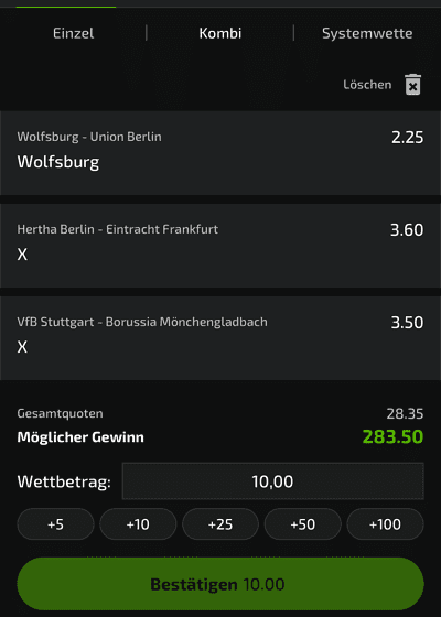 MobileBet Wettschein