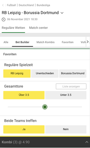 Unibet Betbuilder