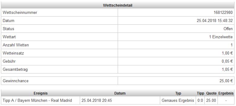 Klicke auf die Grafik für eine vergrößerte Ansicht

Name: Bet3000_Wettschein.JPG
Ansichten: 61
Größe: 45,1 KB
ID: 4787373