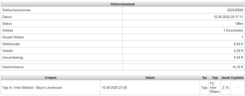 Klicke auf die Grafik für eine vergrößerte Ansicht

Name: Bet3000_Inter_Leverkusen.PNG
Ansichten: 497
Größe: 42,9 KB
ID: 5085701